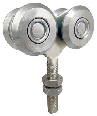 les rouleaux de porte accrochants de 40mm avec de la bille d'acier ont galvanisé blanc