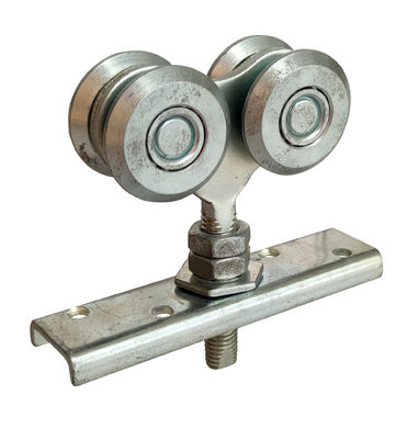 les rouleaux de porte accrochants de 40mm avec de la bille d'acier ont galvanisé blanc