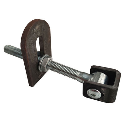 Plat de soudure de charnière réglable en acier simple de porte pour la porte d'oscillation