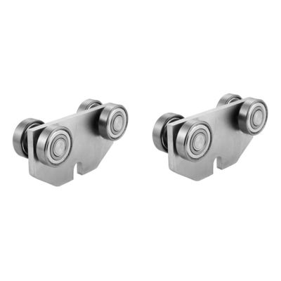 Roue en porte-à-faux réglable de porte zinc blanc d'or de 3/5/16 roues