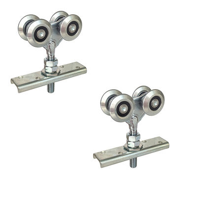 chariots en acier galvanisés à 38mm accrochant des rouleaux de porte pour glisser des systèmes