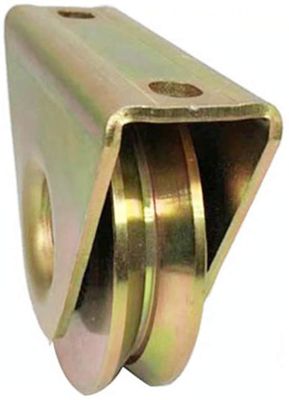 Roues résistantes de porte de glissement de la cannelure 3in de V avec des roulettes de plat