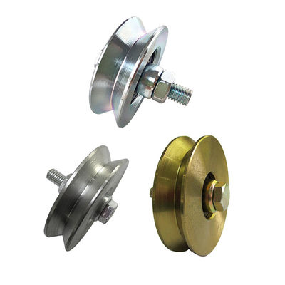roue de porte de glissement de la cannelure 4&quot; V avec la double incidence