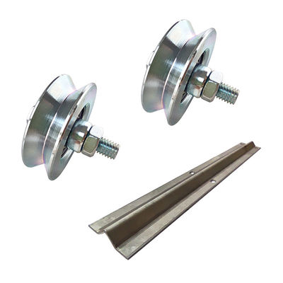 roue de porte de glissement de la cannelure 4&quot; V avec la double incidence