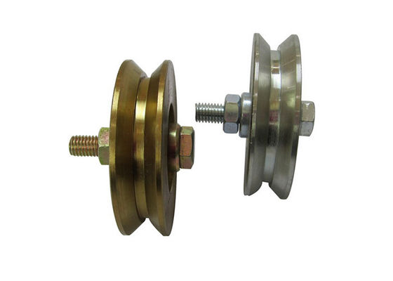 Roue de porte de glissement de matériel de porte avec le boulon et la cannelure de Y