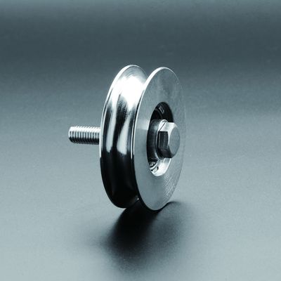 Double roue de porte de glissement d'incidences avec le boulon et la cannelure de Y