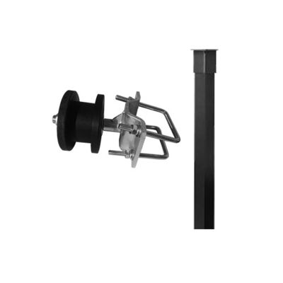 Le rond et la barrière carrée Black Nylon Roller de courrier 4 pouces ont galvanisé