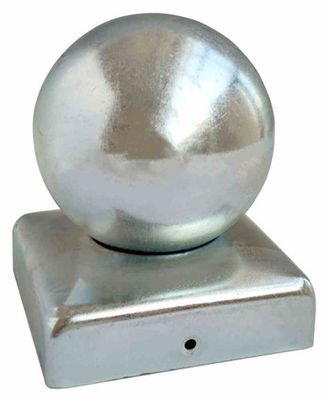 Le blanc a galvanisé la barrière en acier Post Caps 40, 50, 60, 70, 80, 100mm de boule ronde