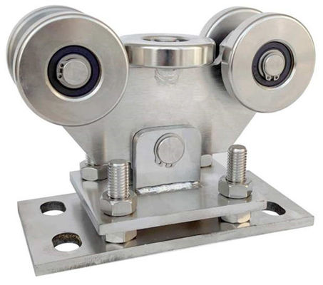 Roue réglable de porte de 5 encorbellements de SS304 68mm pour la voie 80X80