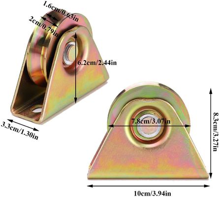 1 cannelure des rouleaux H U de porte imbibée par graphite avec la couverture