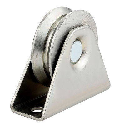 Argent galvanisé de roue de porte de glissement de cannelure de Q235 Y