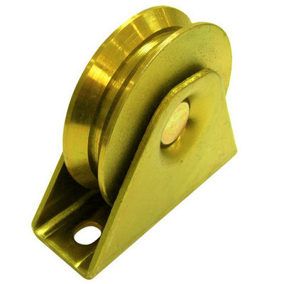 Argent galvanisé de roue de porte de glissement de cannelure de Q235 Y