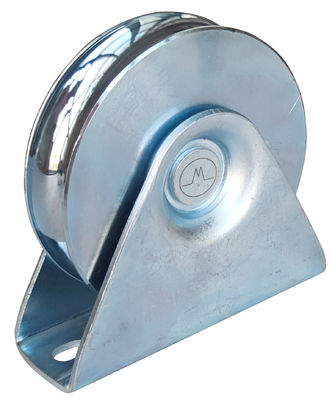 Roue de porte de glissement de cannelure des aciers U avec l'incidence