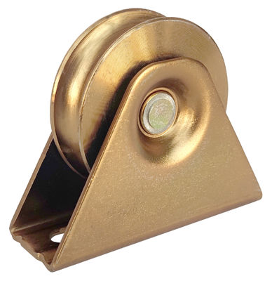Roue de porte de glissement de cannelure des aciers U avec l'incidence