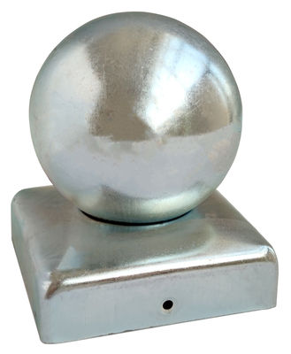 Baquet en acier sphérique galvanisé 100x100mm de Post Caps Round de barrière