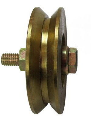 Q235 roue de porte de glissement de cannelure en métal Y avec le boulon
