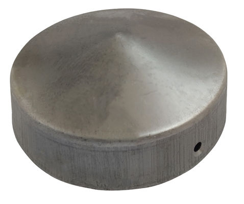 Le chapeau rond de courrier de pyramide avec le diamètre 2 de brides avance la finition petit à petit en acier noire