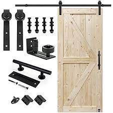 2,25 noir coulissant de matériel de porte de grange de grange de porte de matériel de plafond de double épais du bâti 8ft