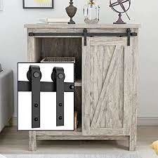 mini kits enduits superbes de matériel de porte de grange de la poudre 6-Foot noire