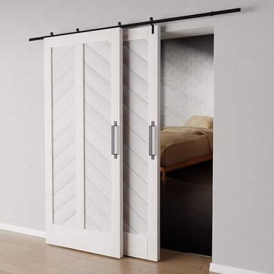 Innovateur par conception - paquet coulissant de matériel de porte de grange de 8ft (roue parlante) - ultra tranquille, option de concepteur, toutes les pièces