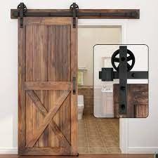 Innovateur par conception - paquet coulissant de matériel de porte de grange de 8ft (roue parlante) - ultra tranquille, option de concepteur, toutes les pièces