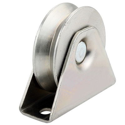 Métal en acier de la roue Q235 de porte de glissement de cannelure de V 38mm - 200mm