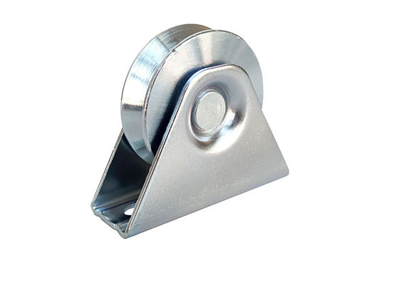 Métal en acier de la roue Q235 de porte de glissement de cannelure de V 38mm - 200mm