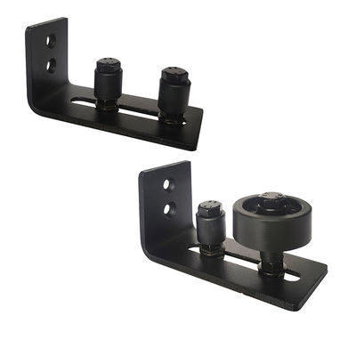 Guide de plancher de Matte Black Interior Barn Door avec l'option installée par 8