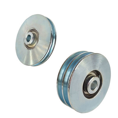L'argent a galvanisé le rouleau de roue de porte de glissement avec la vis une soutenant 6202 6204