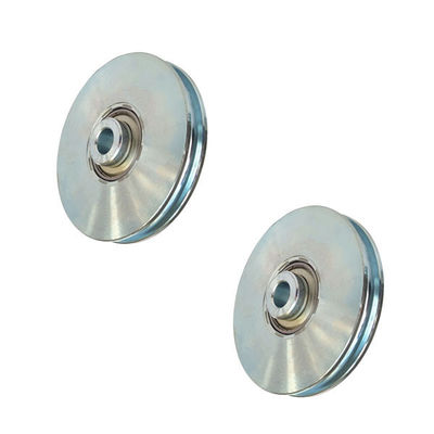 L'argent a galvanisé le rouleau de roue de porte de glissement avec la vis une soutenant 6202 6204
