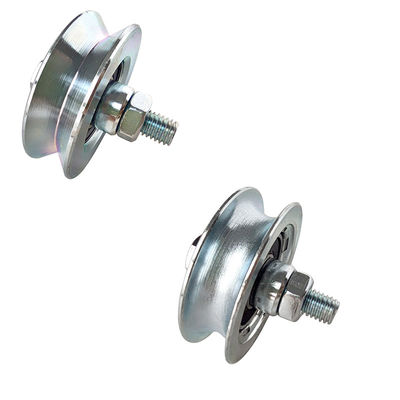 4 pouces de glissement de porte de cannelure de la roue V avec Axle Bolt And Nut