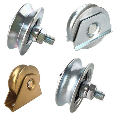 4 pouces de glissement de porte de cannelure de la roue V avec Axle Bolt And Nut