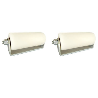 Noir 3&quot; rouleaux de guide de roulement en plastique blancs pour des portes de glissement