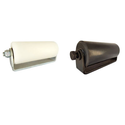 Noir 3&quot; rouleaux de guide de roulement en plastique blancs pour des portes de glissement