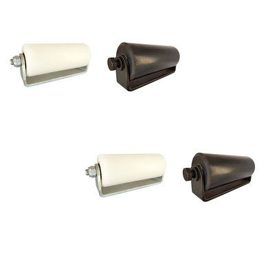 3&quot; les rouleaux en nylon en plastique pour les portes de glissement L forment le noir de parenthèse
